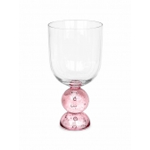 Taça de Vidro Bubblê Dupla Rosa