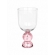 Taça de Vidro Bubblê Dupla Rosa