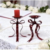 Castiçal Laço Vermelho