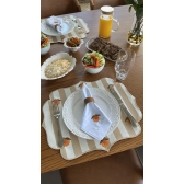 Guardanapo de Algodão Bordado Laranjinha