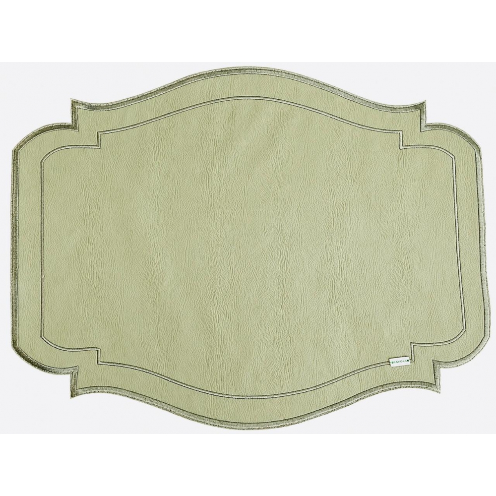Lugar americano Couro verde militar