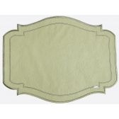 Lugar americano Couro verde militar