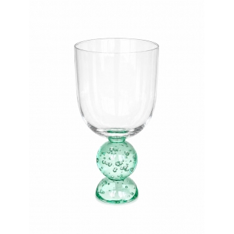Taça de Vidro Bubblê Dupla Verde