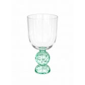 Taça de Vidro Bubblê Dupla Verde