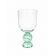Taça de Vidro Bubblê Dupla Verde