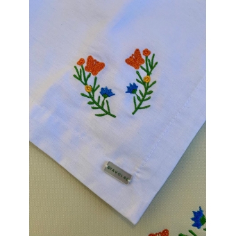 Guardanapo de Algodão Bordado Primavera