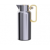 Garrafa Térmica Metal Prata e Dourado