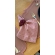 Guardanapo de Linho Rosa com Corações