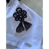 Guardanapo de Algodão Bordado Tassel