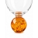 Taça de Vidro Bubblê Âmbar