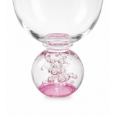 Taça de Vidro Bubblê Rosa