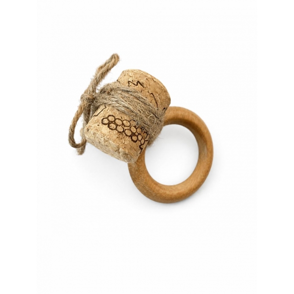 Porta Guardanapo Argola Rolha de Vinho