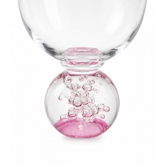 Taça de Vidro Bubblê Rosa