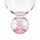 Taça de Vidro Bubblê Rosa