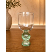 Taça de Vidro Bubblê Dupla Verde