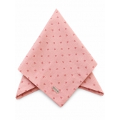 Guardanapo de Linho Rosa com Corações