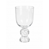 Taça de Vidro Bubblê Dupla Transparente