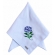 Guardanapo de Algodão Azul Bordado Rosa