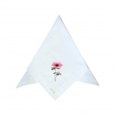 Guardanapo de Algodão Bordado Flores do Campo Rosa
