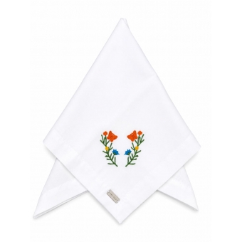 Guardanapo de Algodão Bordado Primavera