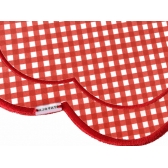 Lugar Americano Impermeável Vermelho Xadrez