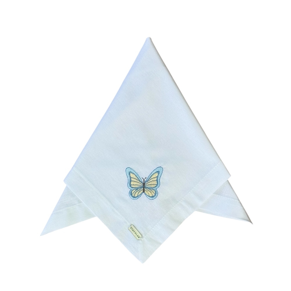 Guardanapo de Algodão Bordado Borboleta