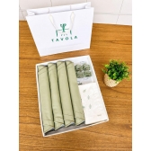 Kit 4 Lugares Couro Ecológico Fendi