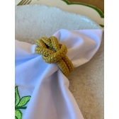 Porta Guardanapo Nó Náutico Amarelo