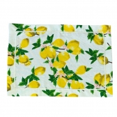 Lugar Americano Estampado Limão Siciliano Fundo Branco