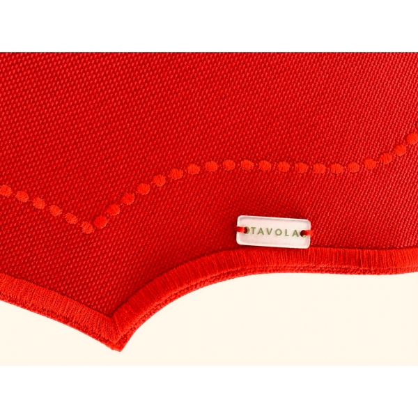 Lugar Americano Sarja Impermeável Vermelho vivo