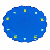 Lugar Americano Impermeável Azul Royal com Bordado de Limão Siciliano