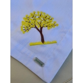Guardanapo de Algodão Bordado Ipê Amarelo