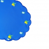 Lugar Americano Impermeável Azul Royal com Bordado de Limão Siciliano