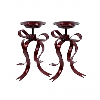 Castiçal Laço Vermelho