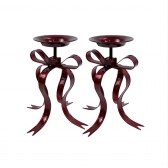 Castiçal Laço Vermelho