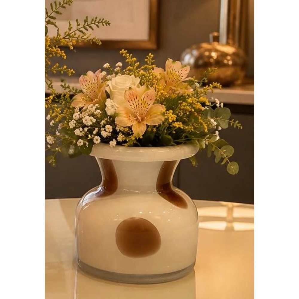 Vaso Vidro Branco