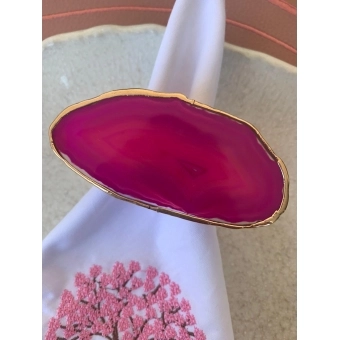 Porta Guardanapo Ágata Rosa