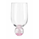 Taça de Vidro Bubblê Rosa