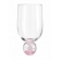 Taça de Vidro Bubblê Rosa