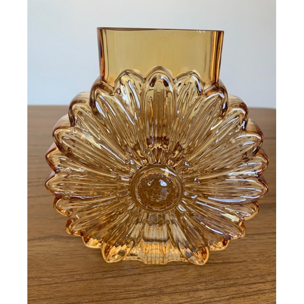 Vaso Vidro Flor Amarela
