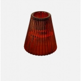 Porta Velas Canelado Âmbar