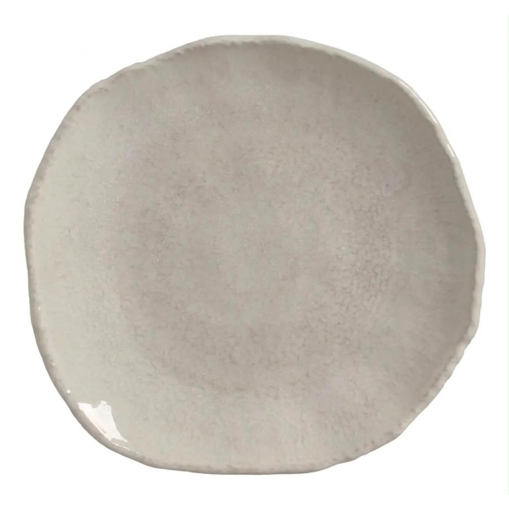 Prato Sobremesa Orgânico Cerâmica Eco Stone
